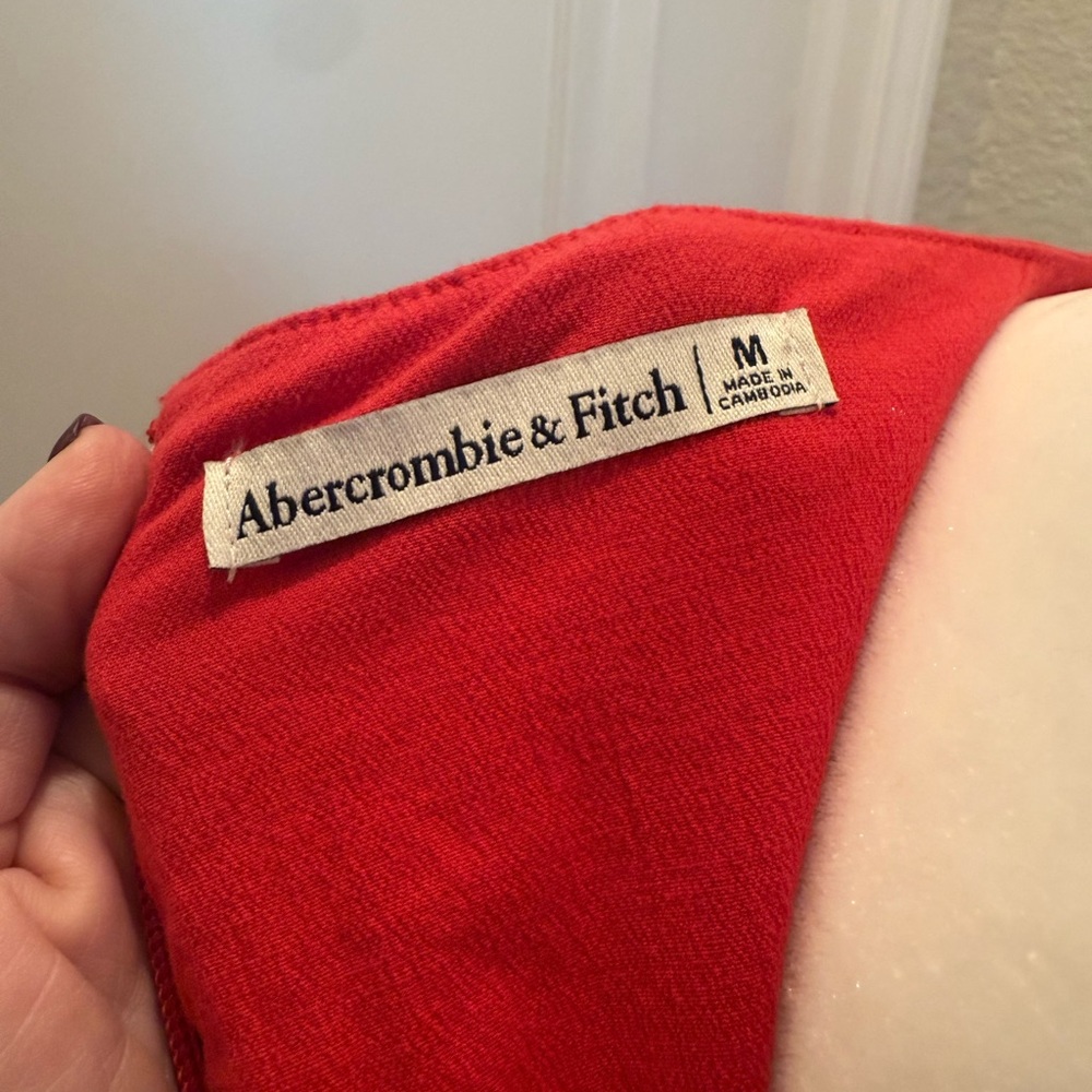 Abercrombie & Fitch Vibrant Red Mini Dress - Picture 7 of 7